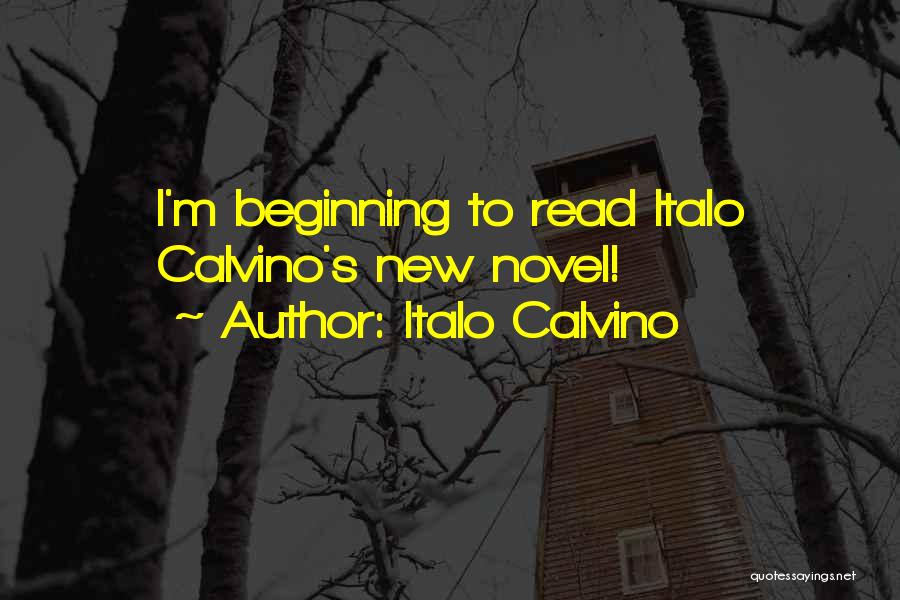 Italo Calvino Quotes: I'm Beginning To Read Italo Calvino's New Novel!