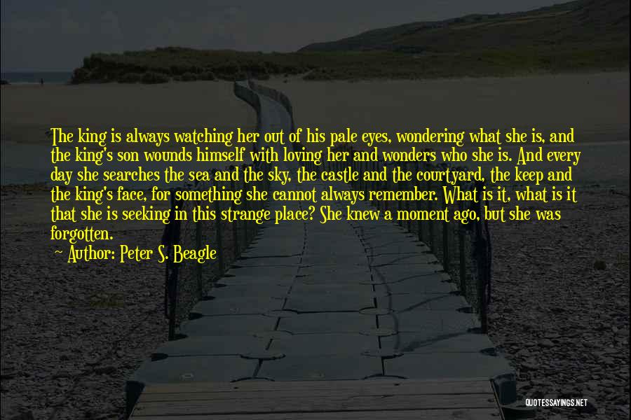 Peter S. Beagle Quotes: The King Is Always Watching Her Out Of His Pale Eyes, Wondering What She Is, And The King's Son Wounds