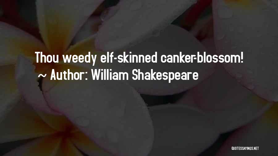 William Shakespeare Quotes: Thou Weedy Elf-skinned Canker-blossom!