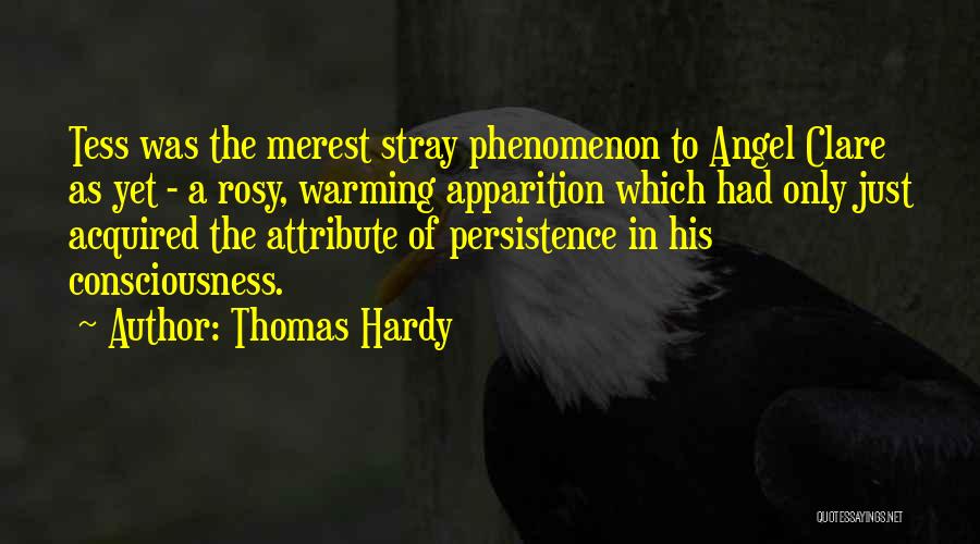Thomas Hardy Quotes: Tess Was The Merest Stray Phenomenon To Angel Clare As Yet - A Rosy, Warming Apparition Which Had Only Just