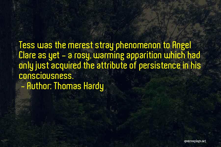 Thomas Hardy Quotes: Tess Was The Merest Stray Phenomenon To Angel Clare As Yet - A Rosy, Warming Apparition Which Had Only Just