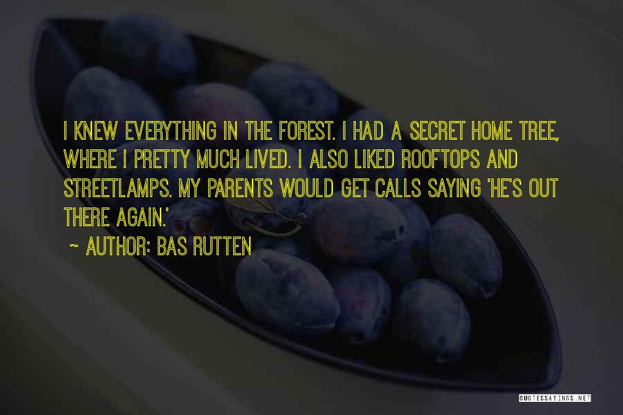Bas Rutten Quotes: I Knew Everything In The Forest. I Had A Secret Home Tree, Where I Pretty Much Lived. I Also Liked