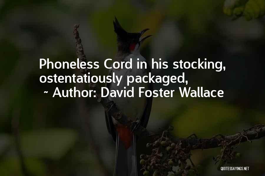 David Foster Wallace Quotes: Phoneless Cord In His Stocking, Ostentatiously Packaged,