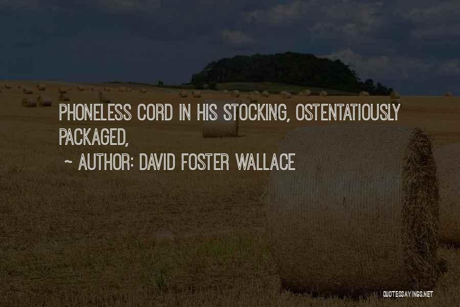 David Foster Wallace Quotes: Phoneless Cord In His Stocking, Ostentatiously Packaged,