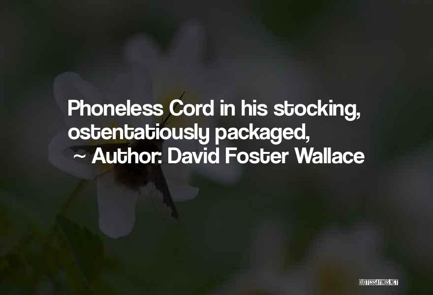 David Foster Wallace Quotes: Phoneless Cord In His Stocking, Ostentatiously Packaged,