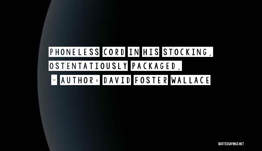 David Foster Wallace Quotes: Phoneless Cord In His Stocking, Ostentatiously Packaged,