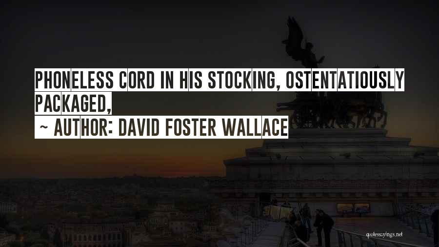 David Foster Wallace Quotes: Phoneless Cord In His Stocking, Ostentatiously Packaged,