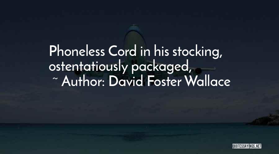 David Foster Wallace Quotes: Phoneless Cord In His Stocking, Ostentatiously Packaged,