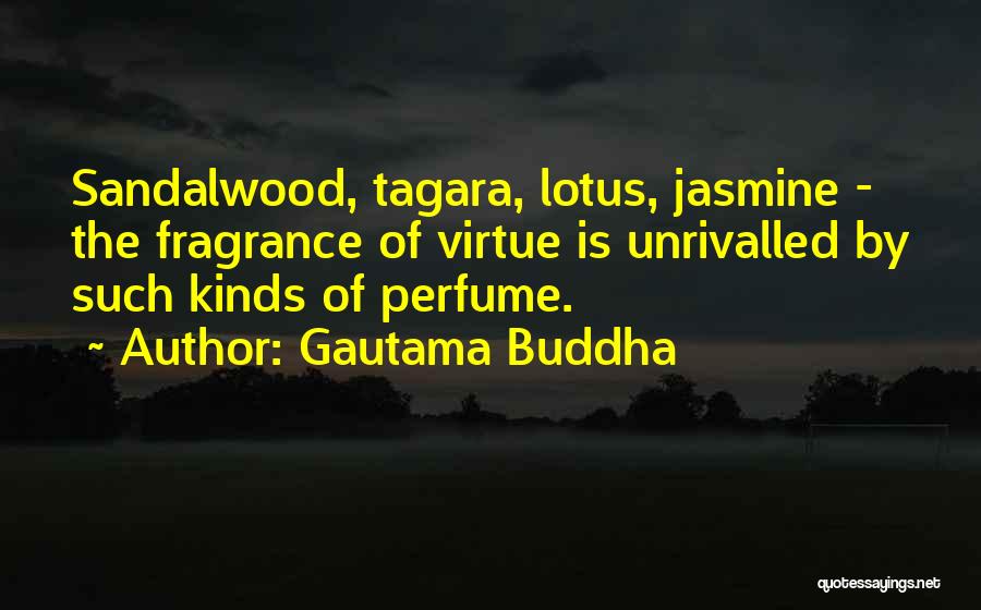 Gautama Buddha Quotes: Sandalwood, Tagara, Lotus, Jasmine - The Fragrance Of Virtue Is Unrivalled By Such Kinds Of Perfume.