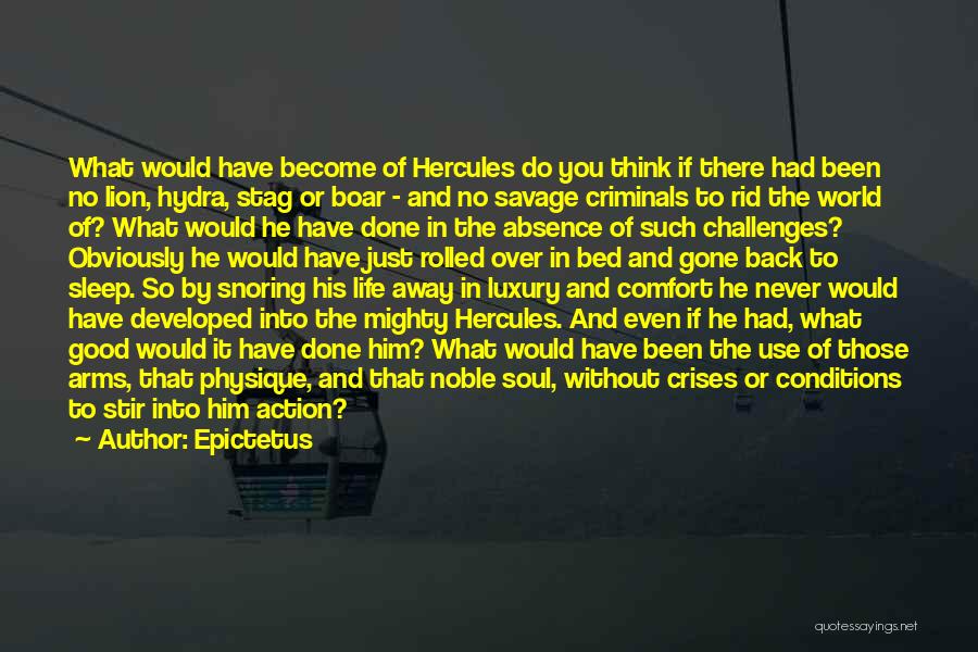 Epictetus Quotes: What Would Have Become Of Hercules Do You Think If There Had Been No Lion, Hydra, Stag Or Boar -