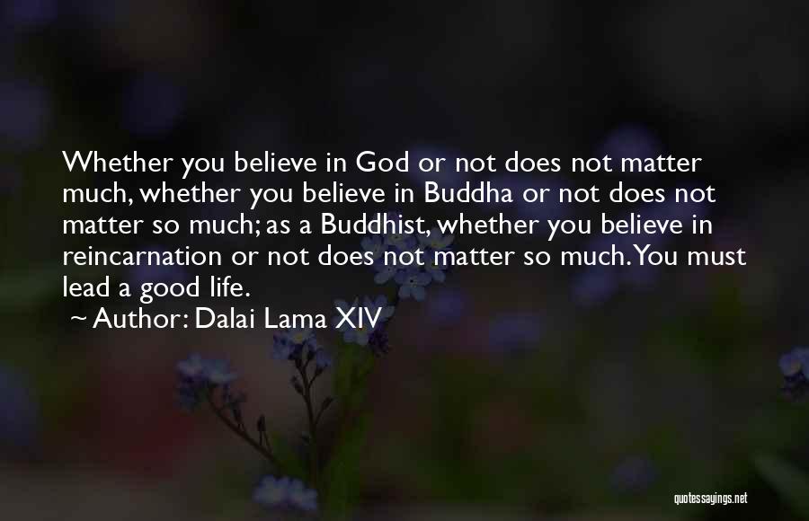 Dalai Lama XIV Quotes: Whether You Believe In God Or Not Does Not Matter Much, Whether You Believe In Buddha Or Not Does Not