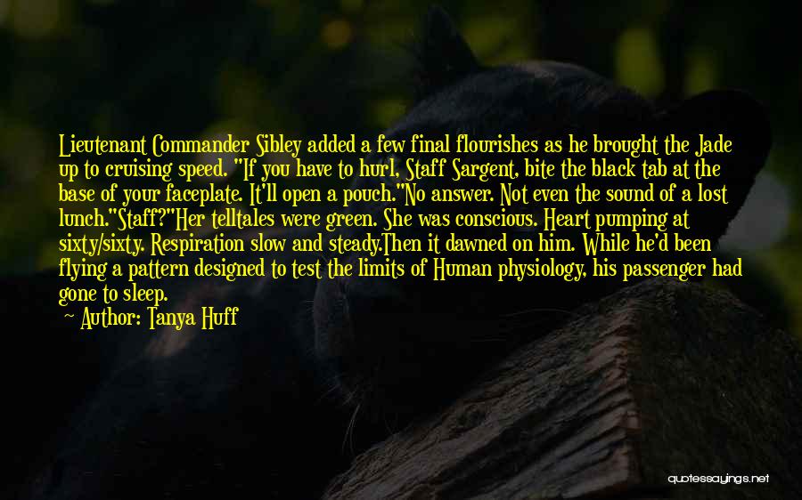 Tanya Huff Quotes: Lieutenant Commander Sibley Added A Few Final Flourishes As He Brought The Jade Up To Cruising Speed. If You Have