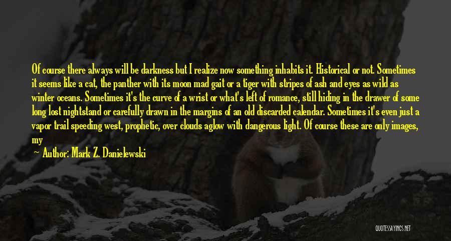 Mark Z. Danielewski Quotes: Of Course There Always Will Be Darkness But I Realize Now Something Inhabits It. Historical Or Not. Sometimes It Seems