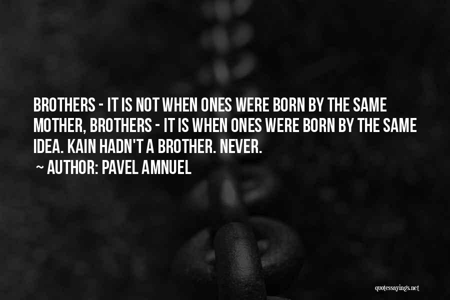Pavel Amnuel Quotes: Brothers - It Is Not When Ones Were Born By The Same Mother, Brothers - It Is When Ones Were