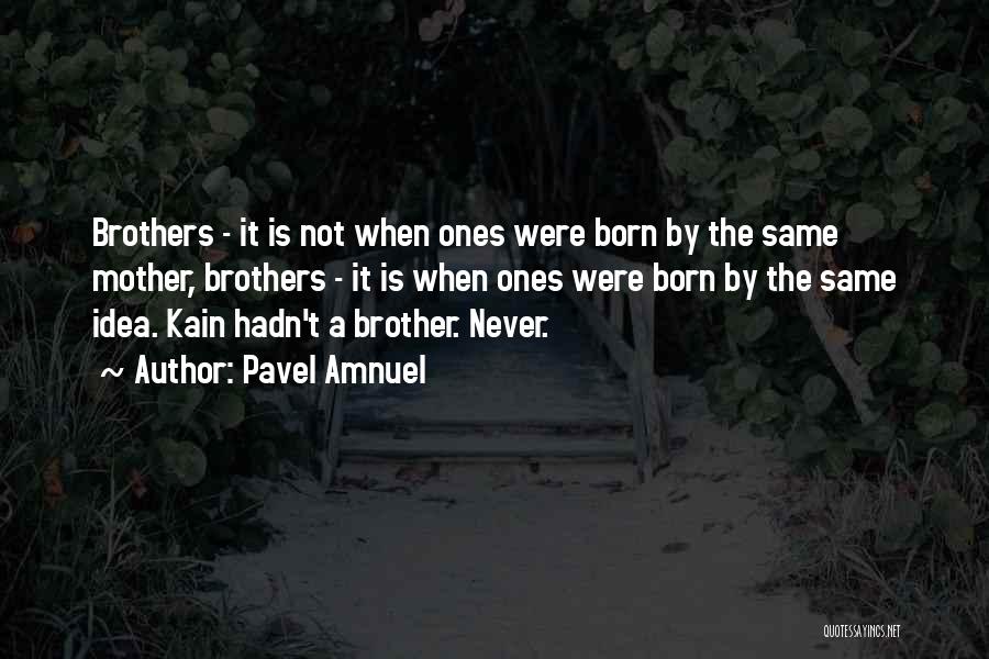 Pavel Amnuel Quotes: Brothers - It Is Not When Ones Were Born By The Same Mother, Brothers - It Is When Ones Were
