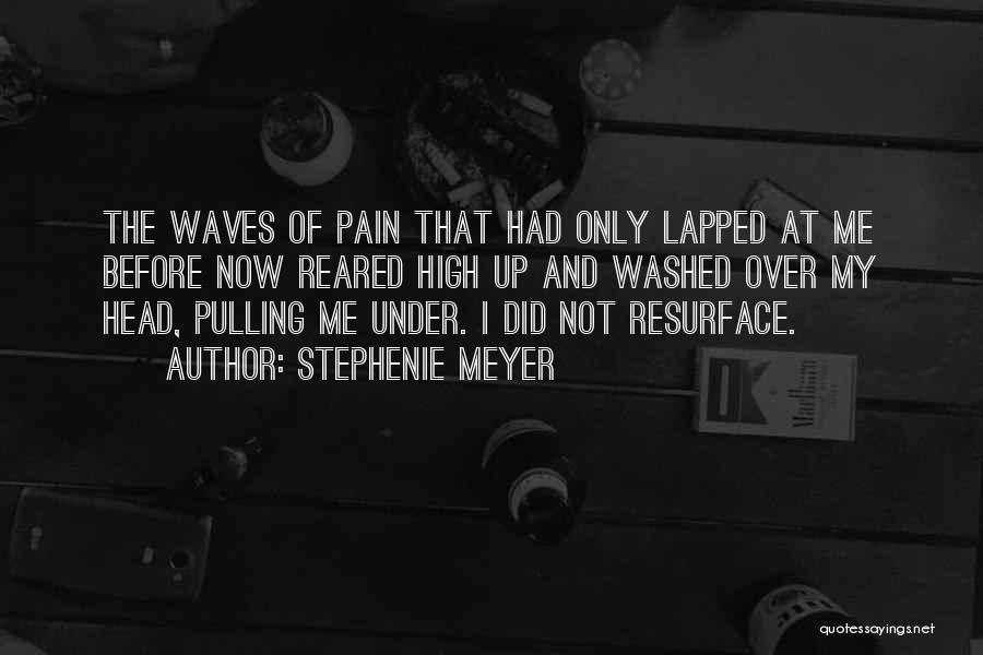 Stephenie Meyer Quotes: The Waves Of Pain That Had Only Lapped At Me Before Now Reared High Up And Washed Over My Head,