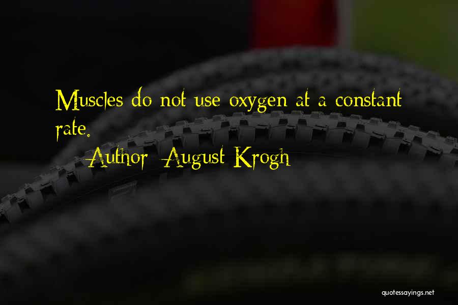 August Krogh Quotes: Muscles Do Not Use Oxygen At A Constant Rate.