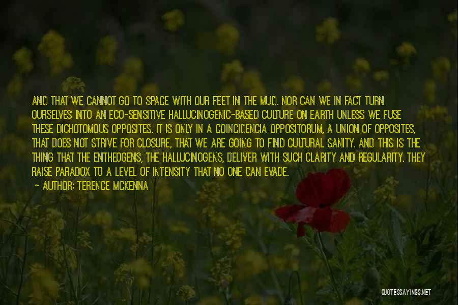 Terence McKenna Quotes: And That We Cannot Go To Space With Our Feet In The Mud. Nor Can We In Fact Turn Ourselves