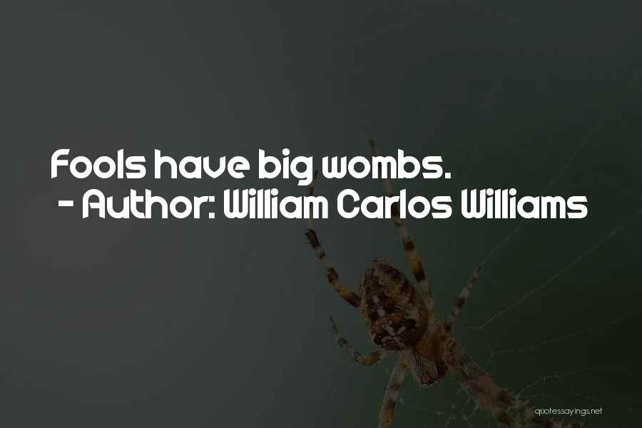 William Carlos Williams Quotes: Fools Have Big Wombs.