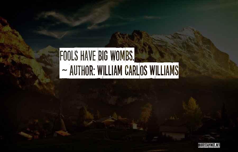William Carlos Williams Quotes: Fools Have Big Wombs.