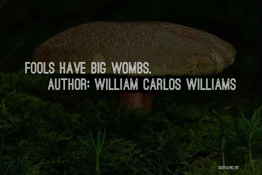 William Carlos Williams Quotes: Fools Have Big Wombs.