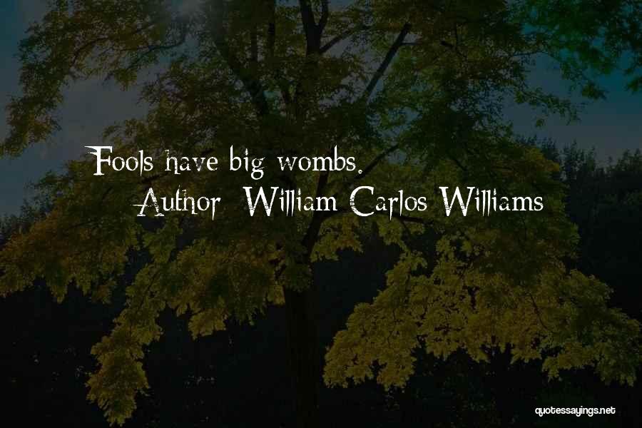 William Carlos Williams Quotes: Fools Have Big Wombs.