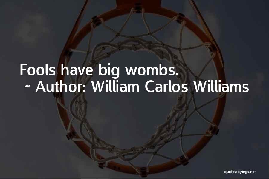 William Carlos Williams Quotes: Fools Have Big Wombs.