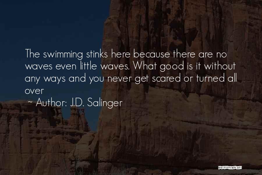 J.D. Salinger Quotes: The Swimming Stinks Here Because There Are No Waves Even Little Waves. What Good Is It Without Any Ways And