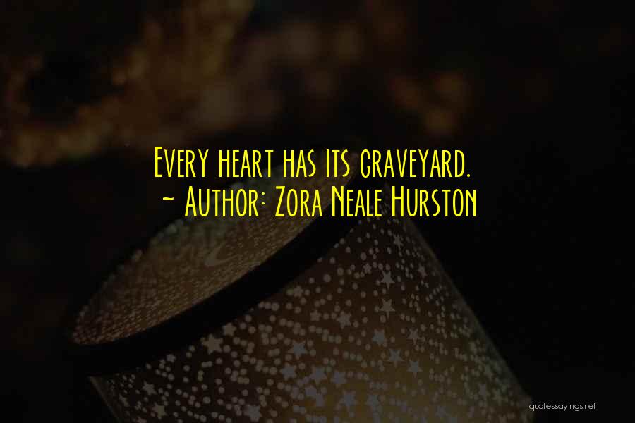 Zora Neale Hurston Quotes: Every Heart Has Its Graveyard.