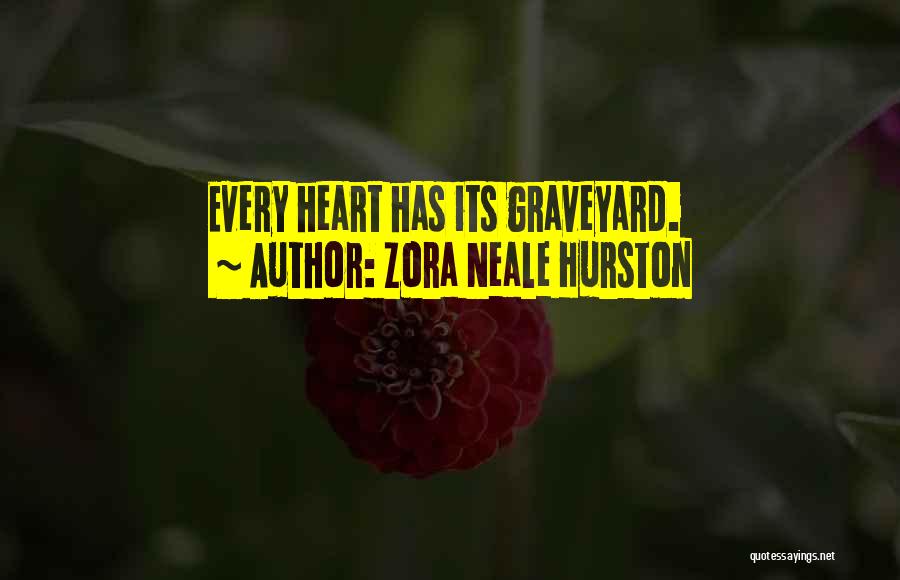 Zora Neale Hurston Quotes: Every Heart Has Its Graveyard.
