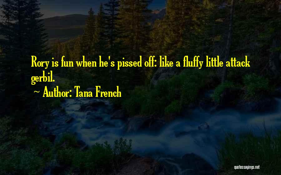 Tana French Quotes: Rory Is Fun When He's Pissed Off: Like A Fluffy Little Attack Gerbil.