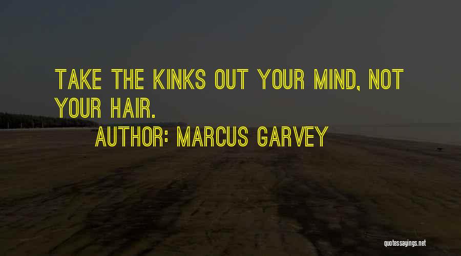 Marcus Garvey Quotes: Take The Kinks Out Your Mind, Not Your Hair.