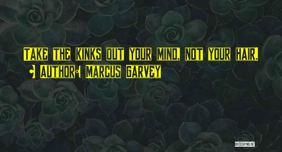 Marcus Garvey Quotes: Take The Kinks Out Your Mind, Not Your Hair.