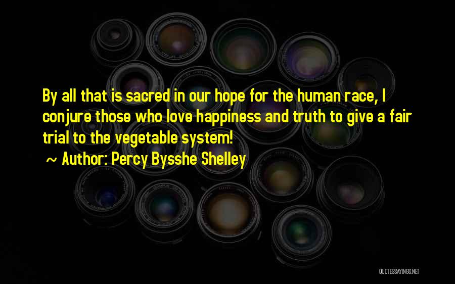 Percy Bysshe Shelley Quotes: By All That Is Sacred In Our Hope For The Human Race, I Conjure Those Who Love Happiness And Truth