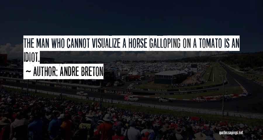 Andre Breton Quotes: The Man Who Cannot Visualize A Horse Galloping On A Tomato Is An Idiot.