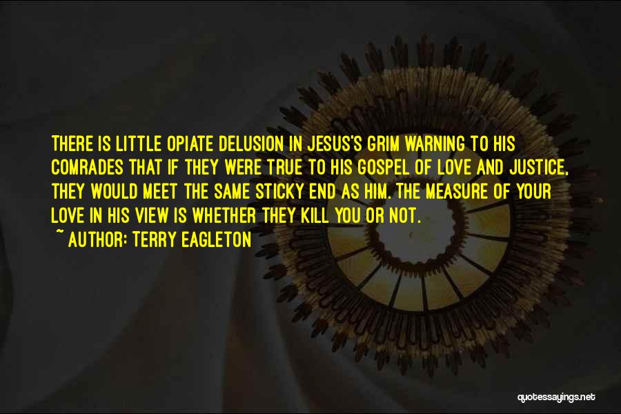 Terry Eagleton Quotes: There Is Little Opiate Delusion In Jesus's Grim Warning To His Comrades That If They Were True To His Gospel