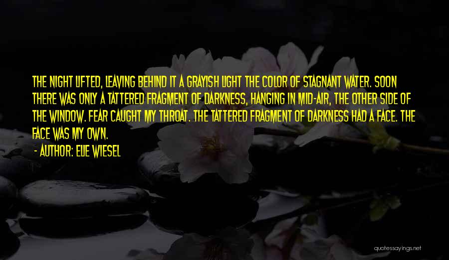 Elie Wiesel Quotes: The Night Lifted, Leaving Behind It A Grayish Light The Color Of Stagnant Water. Soon There Was Only A Tattered