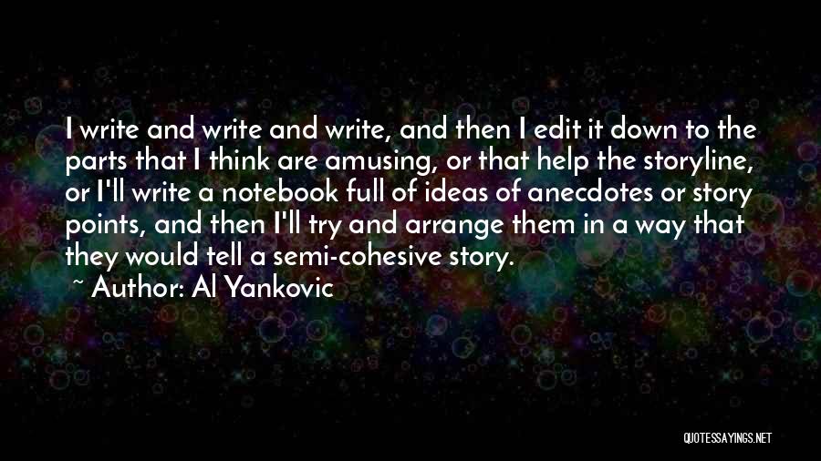 Al Yankovic Quotes: I Write And Write And Write, And Then I Edit It Down To The Parts That I Think Are Amusing,