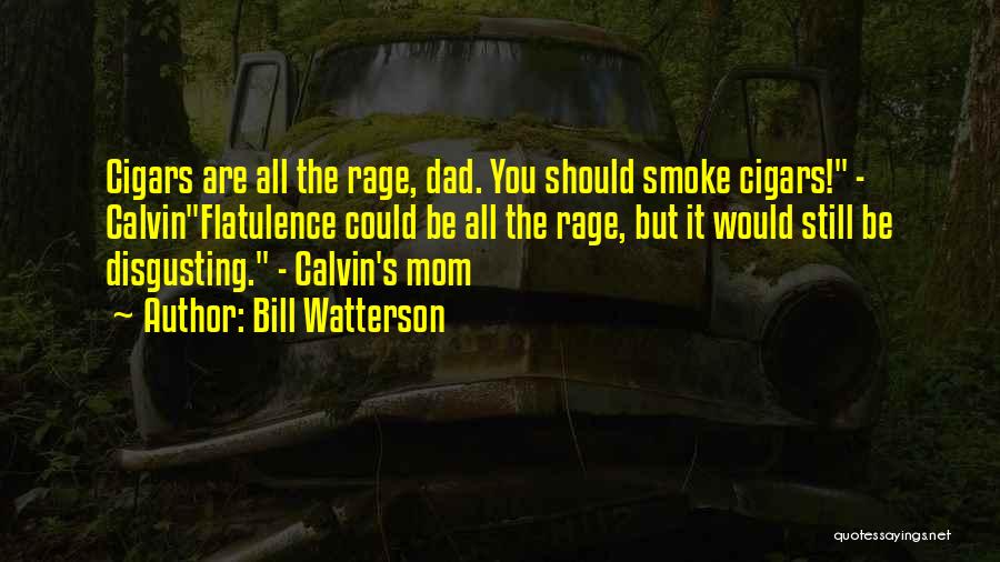 Bill Watterson Quotes: Cigars Are All The Rage, Dad. You Should Smoke Cigars! - Calvinflatulence Could Be All The Rage, But It Would