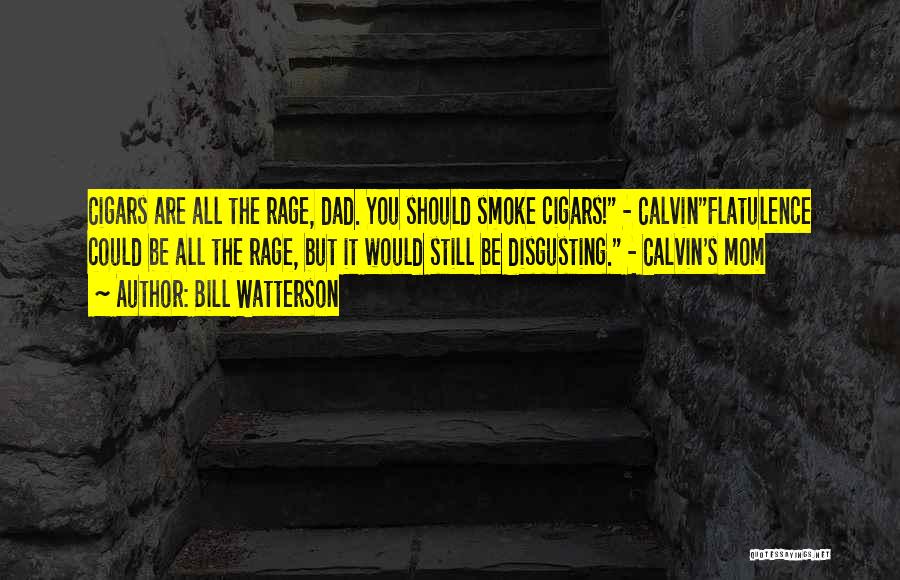 Bill Watterson Quotes: Cigars Are All The Rage, Dad. You Should Smoke Cigars! - Calvinflatulence Could Be All The Rage, But It Would