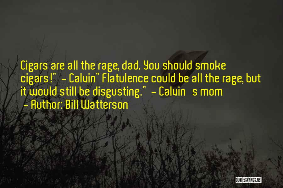 Bill Watterson Quotes: Cigars Are All The Rage, Dad. You Should Smoke Cigars! - Calvinflatulence Could Be All The Rage, But It Would