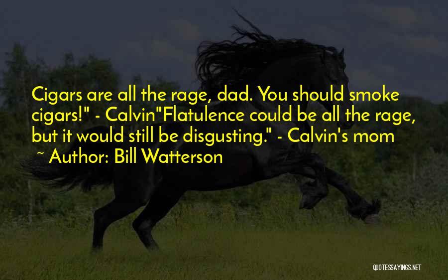 Bill Watterson Quotes: Cigars Are All The Rage, Dad. You Should Smoke Cigars! - Calvinflatulence Could Be All The Rage, But It Would