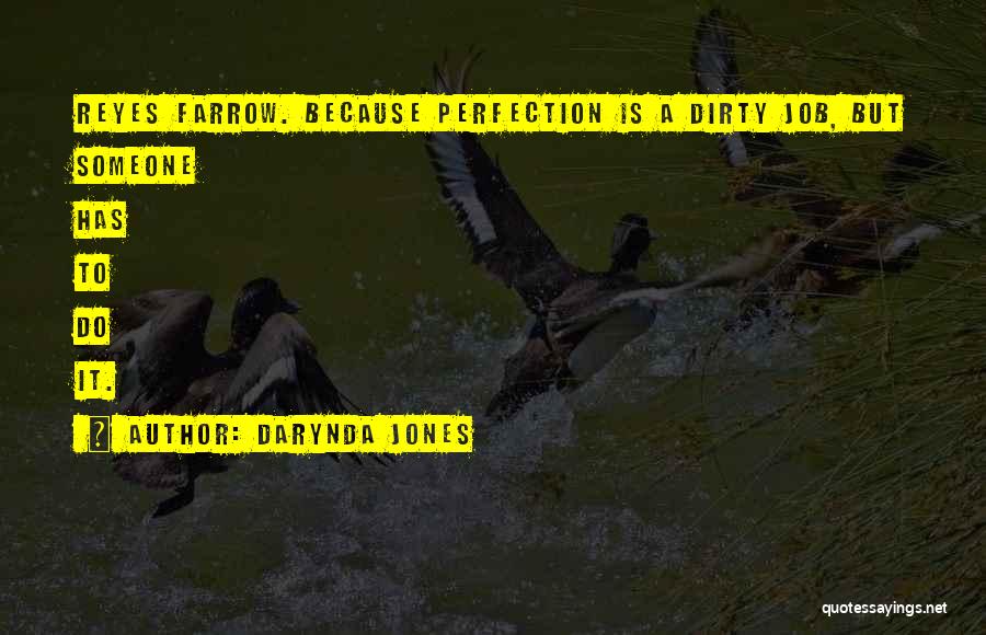 Darynda Jones Quotes: Reyes Farrow. Because Perfection Is A Dirty Job, But Someone Has To Do It.