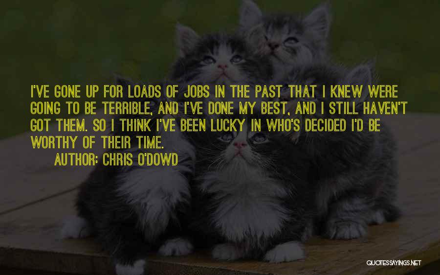 Chris O'Dowd Quotes: I've Gone Up For Loads Of Jobs In The Past That I Knew Were Going To Be Terrible, And I've