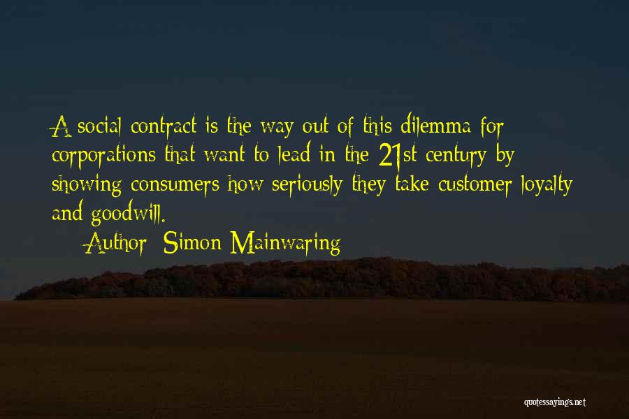 21st Century Quotes By Simon Mainwaring