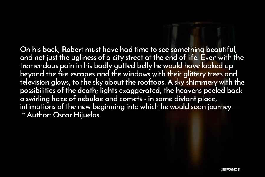 Oscar Hijuelos Quotes: On His Back, Robert Must Have Had Time To See Something Beautiful, And Not Just The Ugliness Of A City