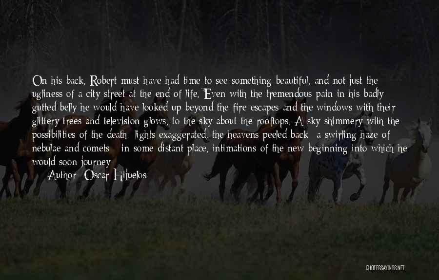 Oscar Hijuelos Quotes: On His Back, Robert Must Have Had Time To See Something Beautiful, And Not Just The Ugliness Of A City