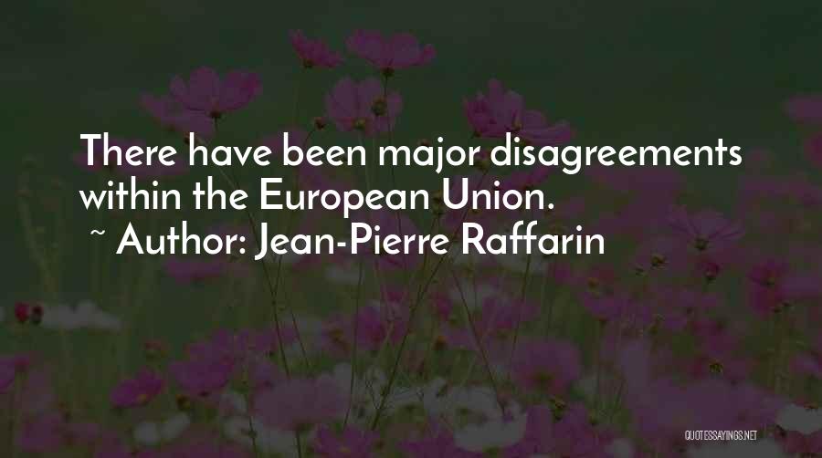 Jean-Pierre Raffarin Quotes: There Have Been Major Disagreements Within The European Union.