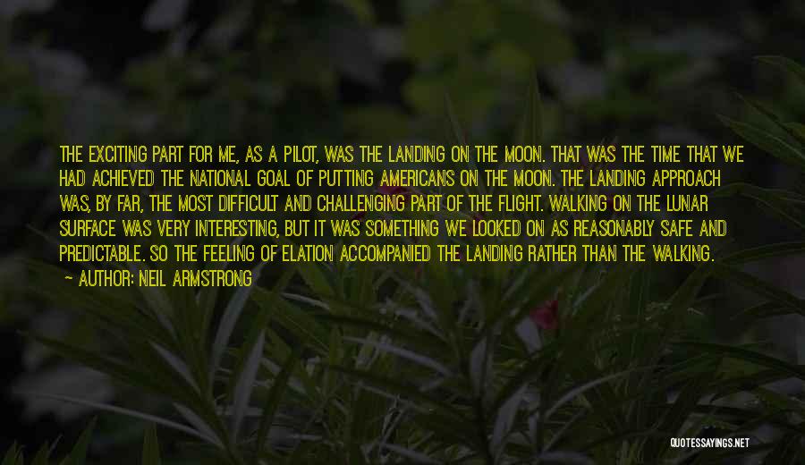 Neil Armstrong Quotes: The Exciting Part For Me, As A Pilot, Was The Landing On The Moon. That Was The Time That We