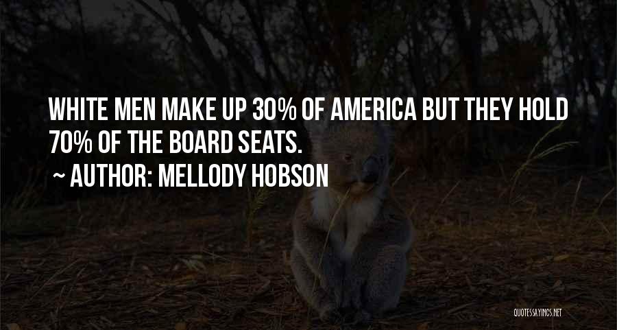 Mellody Hobson Quotes: White Men Make Up 30% Of America But They Hold 70% Of The Board Seats.